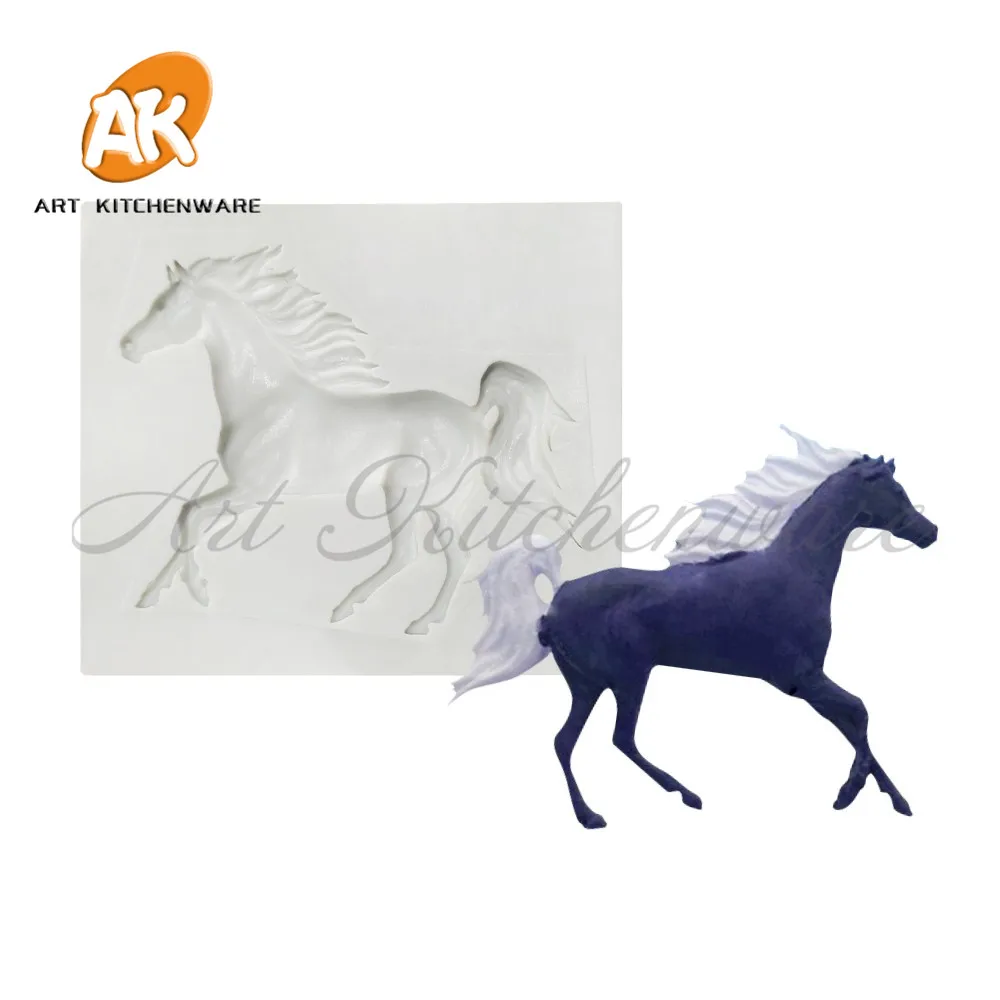 New Horse Mould Silicone Molds Cake Decorative Mold Tools Cake