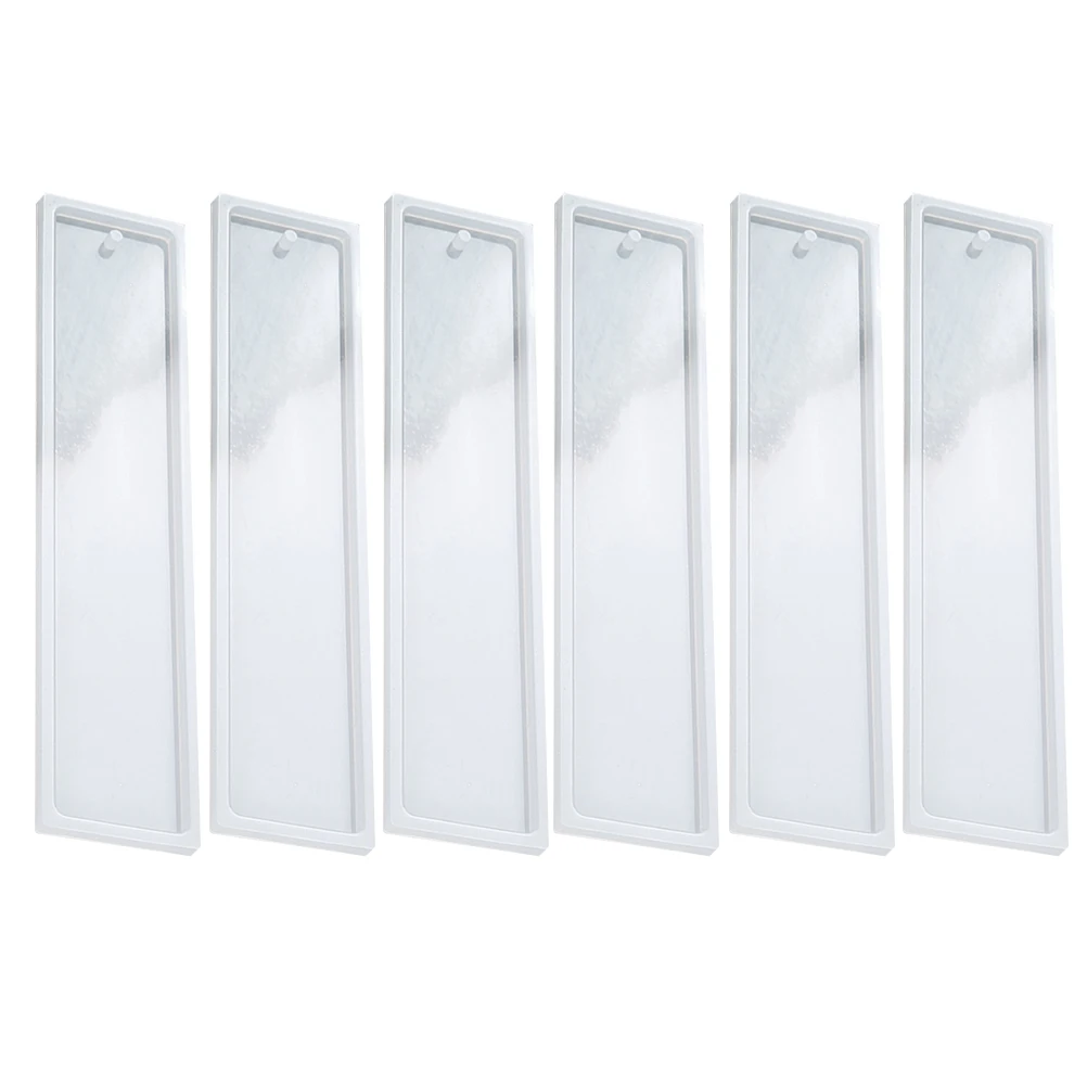 Marcapáginas de silicona para manualidades, molde de fundición DIY, 6 uds.