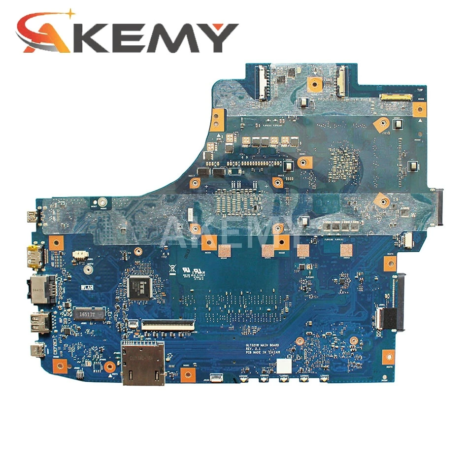 Akemy GL752VW оригинальная материнская плата для ASUS ROG ZX70V FX71PRO GL752VL GL752V ноутбука с I7 6700HQ