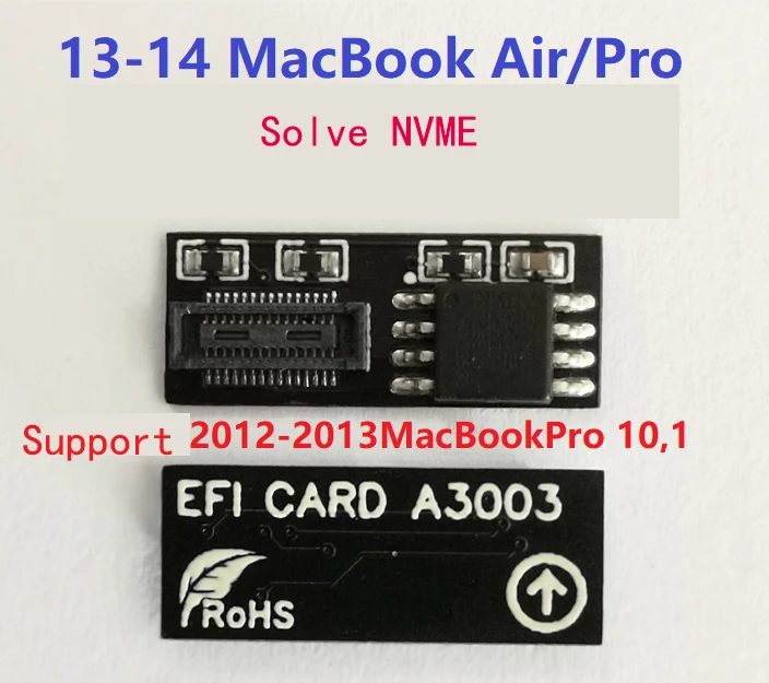 Support 2012-2013 Macbook Pro 10 1 2013-2014 Air/ Flash-free NVME Hibernation Wake up J6100 EFI CARD BIOS card | Электронные
