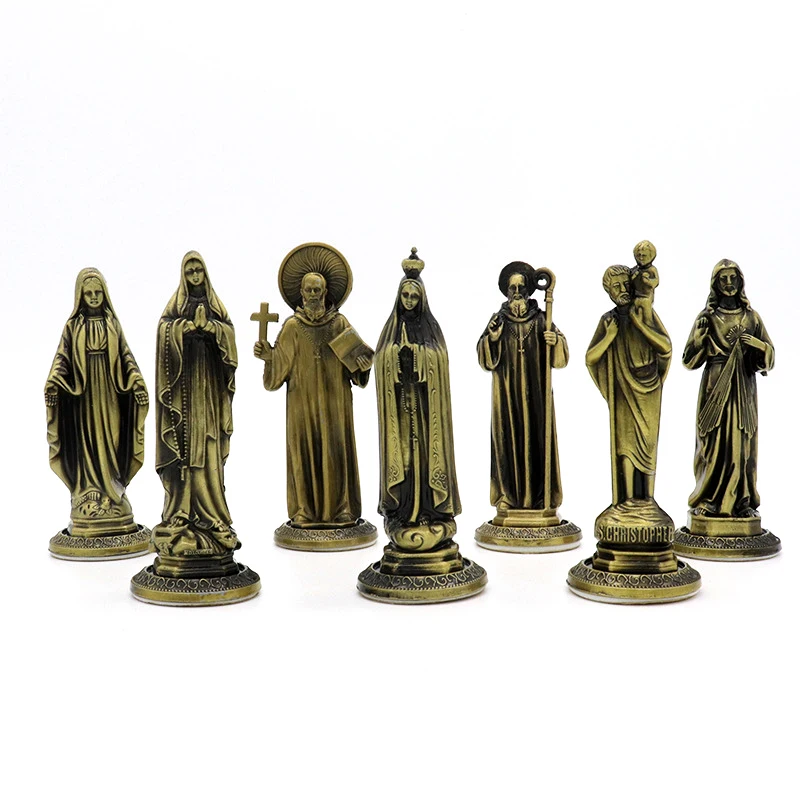 Christian saints church figurine icons decor office home crafts gifts holy family statue imagem de santos catolicas estatuas christian statue,home decor items