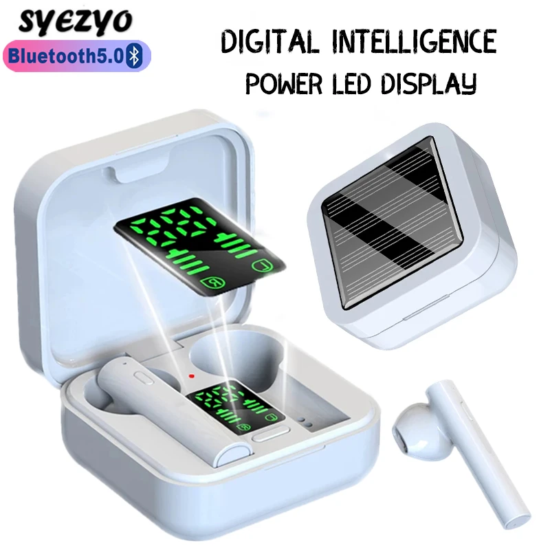 Air6 Plus Headphones Wireless Bluetooth Earphones Sports Earbuds LED Digital Display Music Headsets For Huawei Iphone Xiaomi TWS