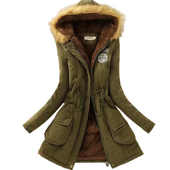 

2019 New Parkas Female Women Winter Coat Thickening Cotton Winter Jacket Womens Outwear Parkas For Women Winter