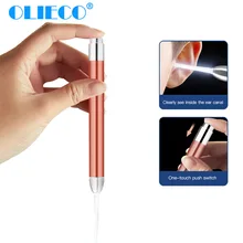 Cuchara limpiadora de oído de bebé, LED destello de luz, cera de oídos, Curette Picker Visual, niños, Earpick Eer, removedor de cera, oreja, nariz, pinzas novedosas