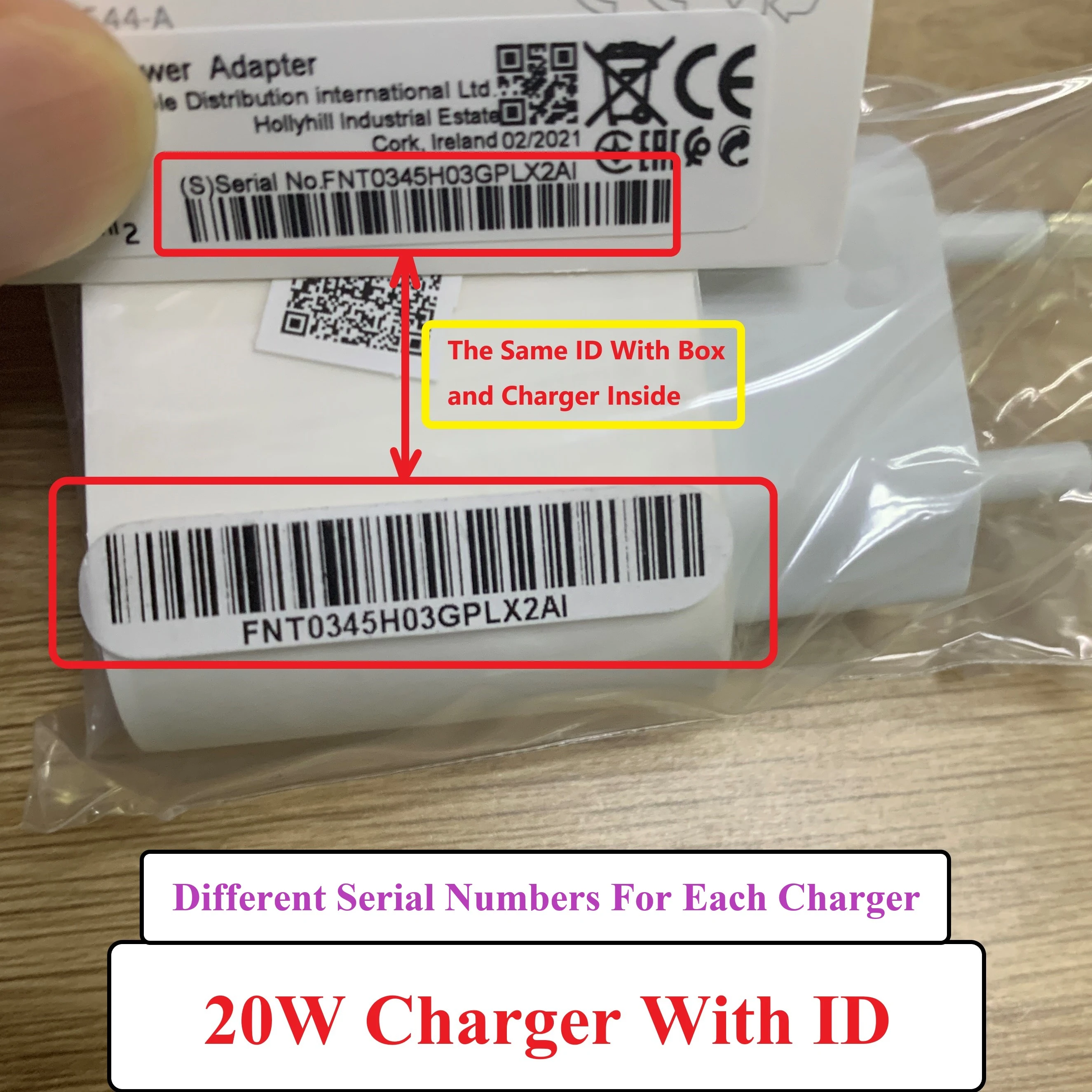 10Pcs/Genuine With ID 20W Charger Fast PD Charger A2305 A2347 9V 2.22A For iPhone 13 11 12 Pro Max Genuine Type C Power Adapter 65 watt fast charger