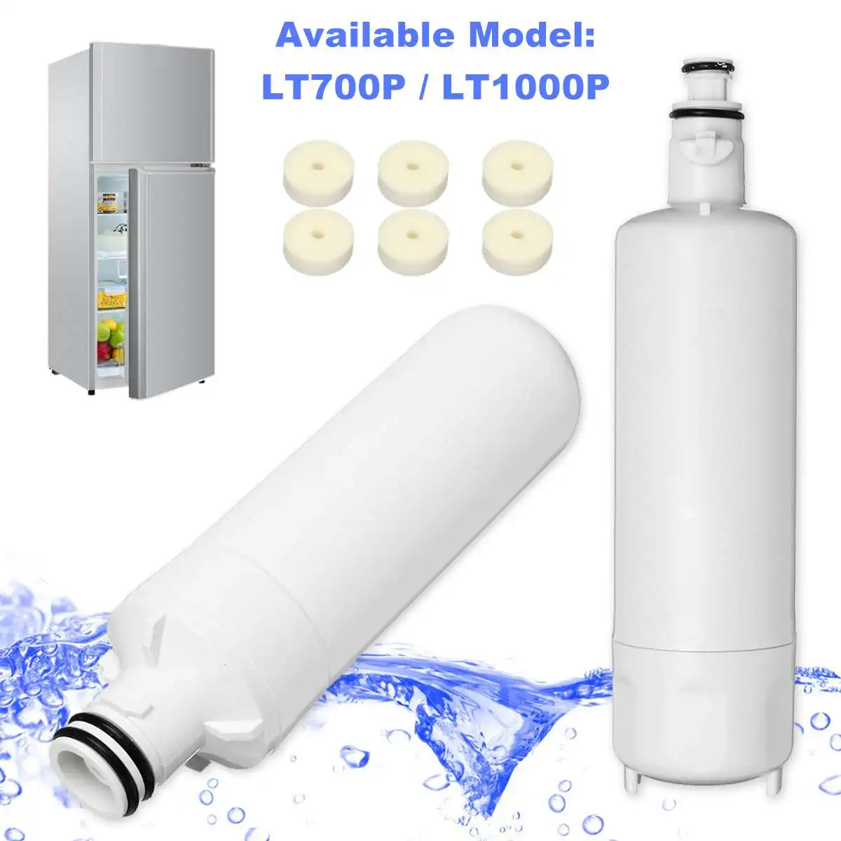 

Leak-proof Replacement Refrigerator Water Filter Cartridge Lead-Free Leak-Free for LT700P LT1000P Refrigerator Water Filter