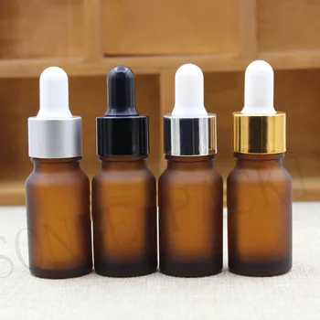 

10ml 15ml amber frosted glass bottle with dropper Essential oil bottle perfume Packaging Physiotherapy DIY Makeup Cosmetic Tool