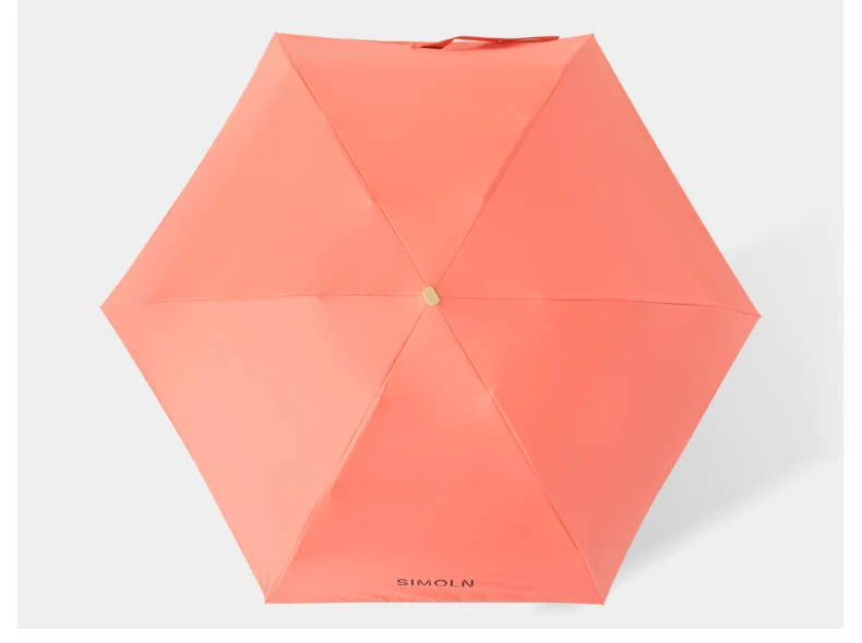 2 шт., карманный мини зонтик для дождя, Женский Ветрозащитный прочный 5 складных солнцезащитных зонтов, портативный Солнцезащитный Женский зонтик, прозрачный зонтик