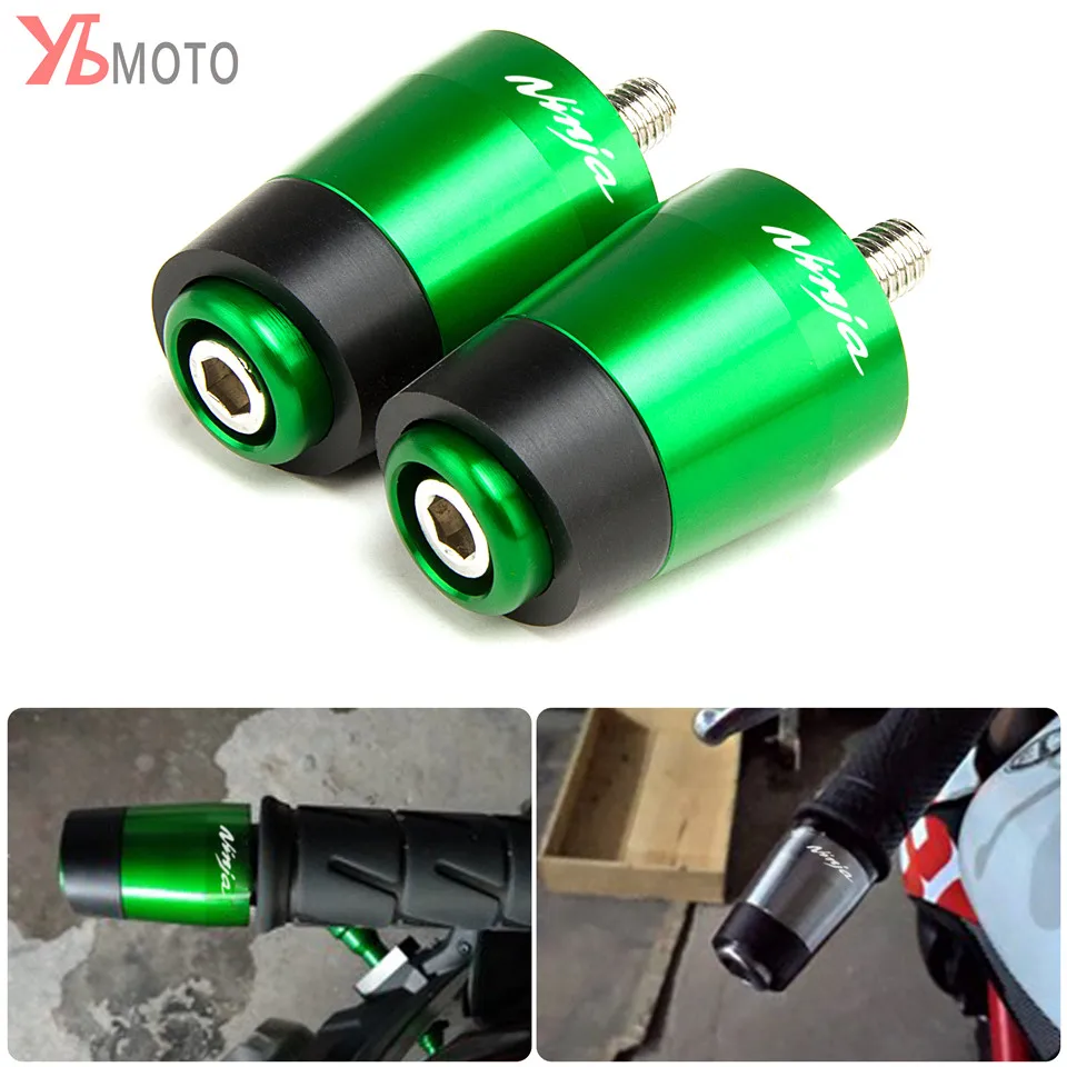 Наконечники Руля Мотоцикла Для KAWASAKI NINJA 250 300 400 500R 600R 750R ZX10 ZX12R ZX6R ZX9R ZX14R Z750 Z1000