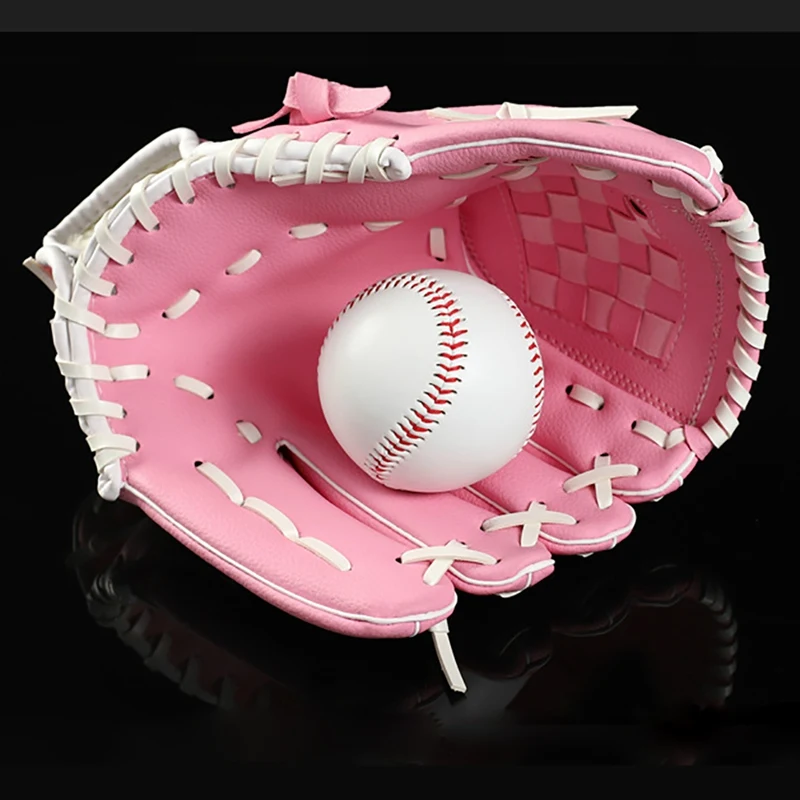 

PU Softball Pitcher Gloves sports gloves High Quality 15 Inches Baseball Glove Left Handed Degradable Leather Soft
