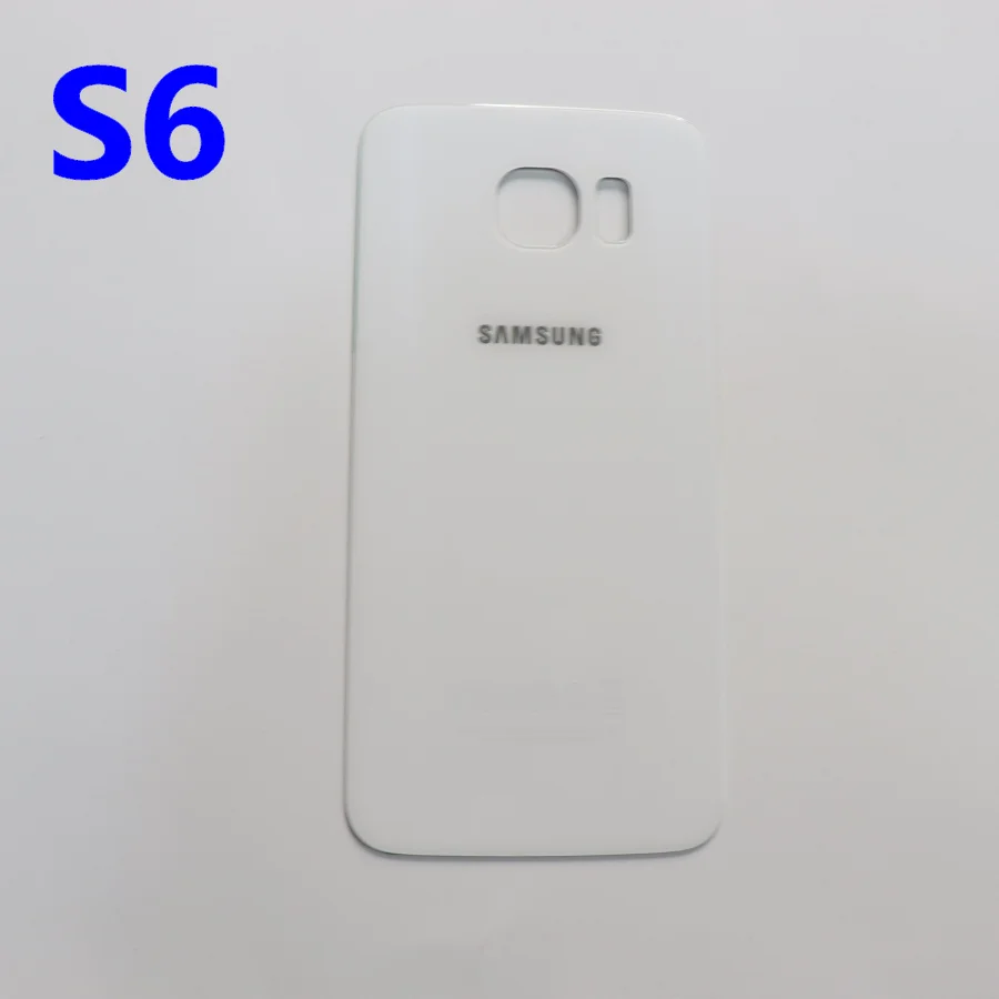 SAMSUNG Galaxy S6 S6edge задняя 3D стеклянная крышка батареи Корпус чехол Замена для SAMSUNG GALAXY G920F G925F G920 G925 SM-G920F - Цвет: S6  White
