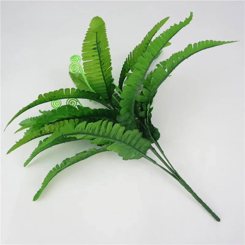 1 Branch of Artificial Long Stem Fern Leaf  58cm Tall Artificial Greenery Decoraetive Floral Wall Decor, Tabletop Potted Plants