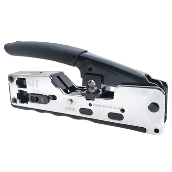 

Crimp Metal Clip Rj45 Tool Network Crimper Crimping Tools For Cat7 Cat6 Cat5E Cat5 Stp Plugs Rj45 Connector Cables