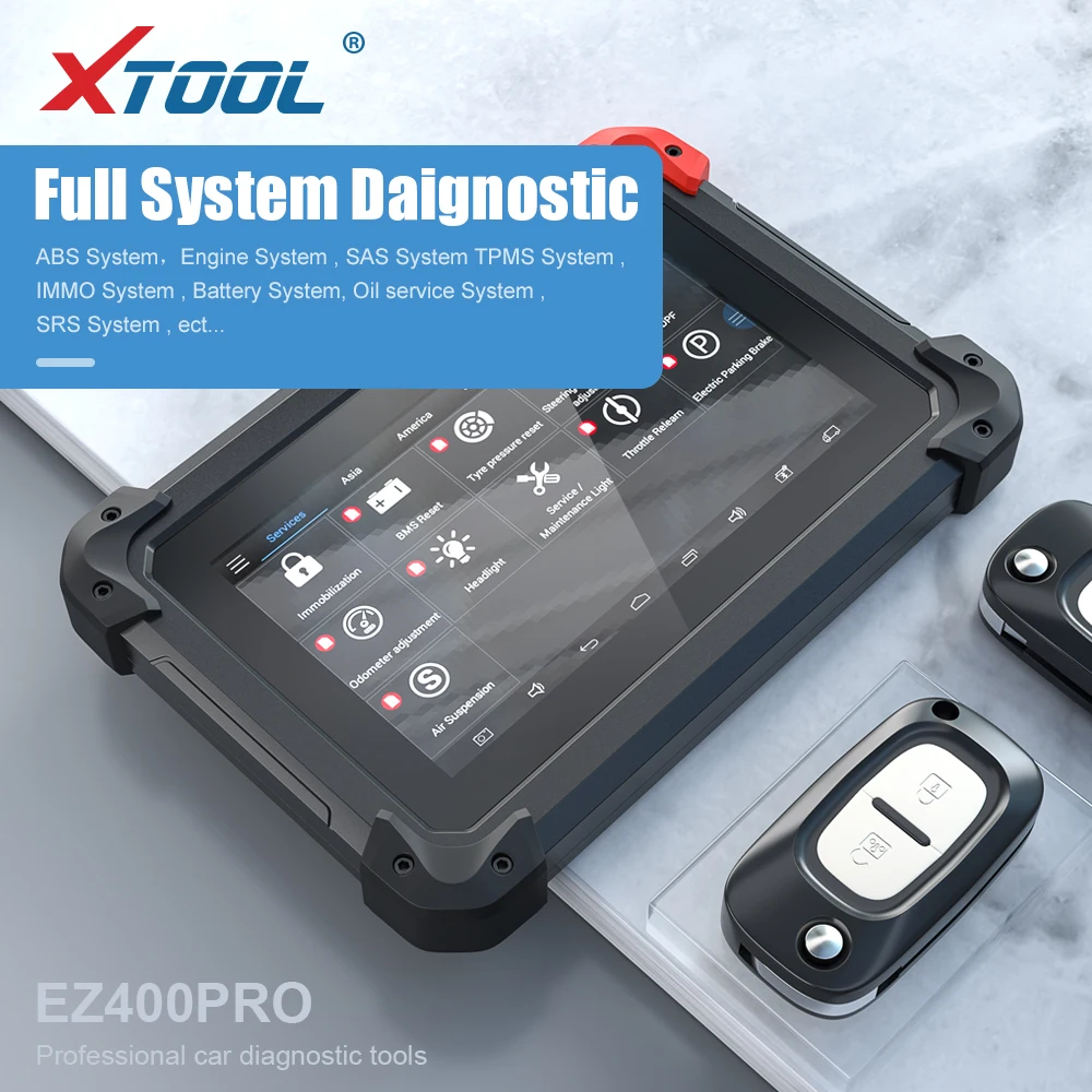 Оригинальный диагностический инструмент XTOOL EZ400 PRO для планшета поддержка