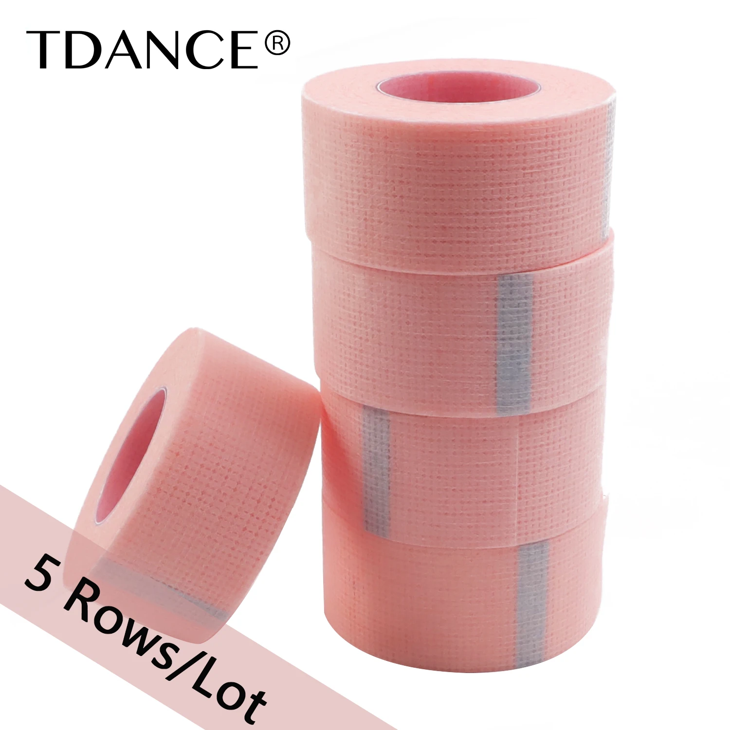 

TDANCE 5Rolls/Lot False Eyelash Extension Tape Professional Anti-allergy Breathable Micropore Fabric Eyelash Grafting Tools