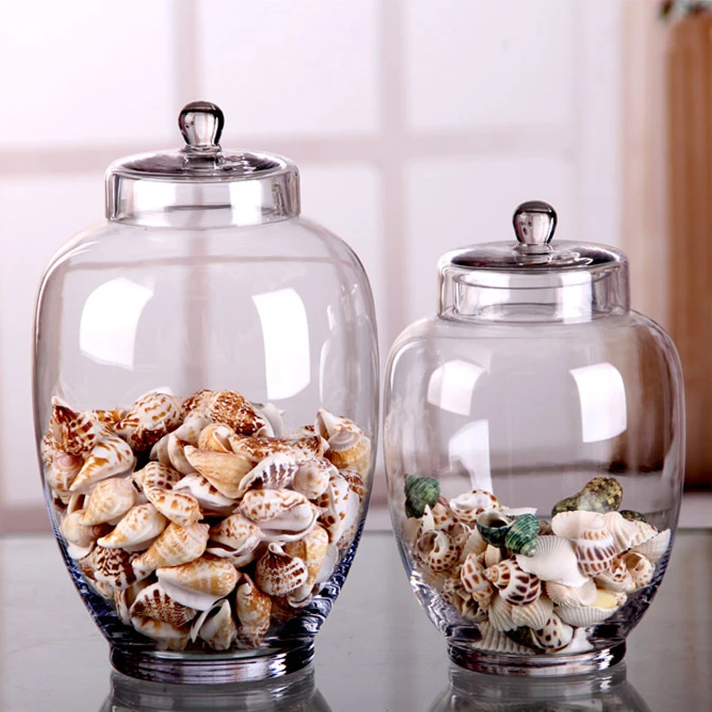 conjunctie ventilator tevredenheid Europese Transparante Glazen Snoeppot Met Deksel Decoratie Huishoudelijke  Glas Opslag Pot Keuken Voedsel Opslag Flessen Tank|Opslag Flessen & Potten|  - AliExpress