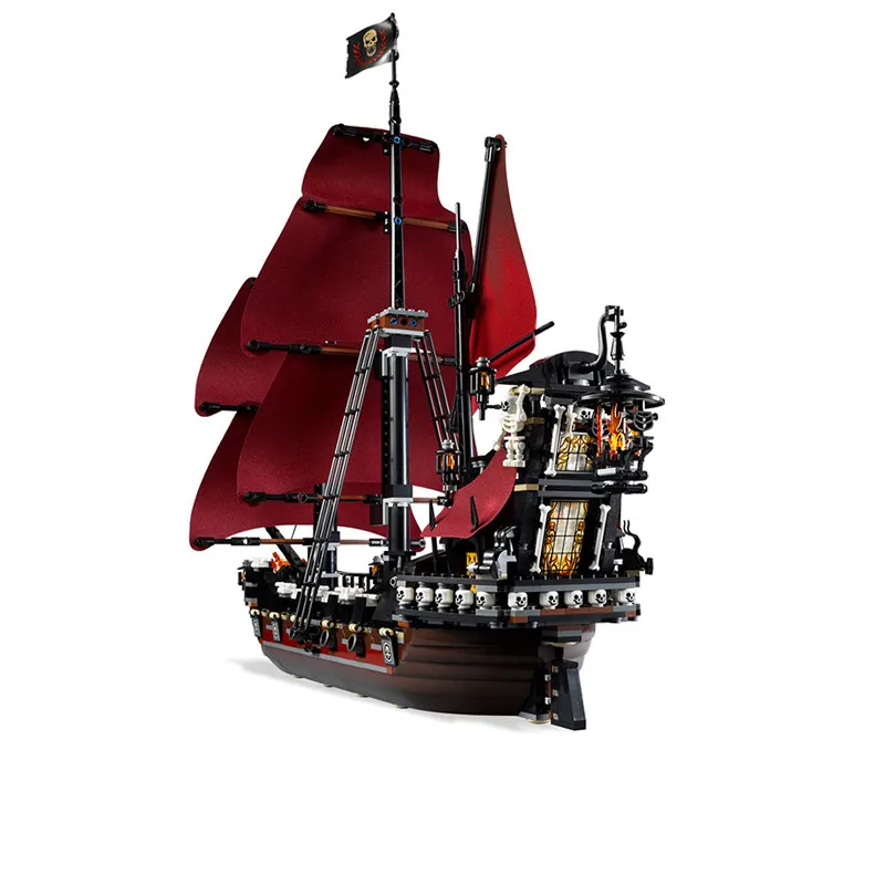 

The Black Pearl Ship Compatible With Lepinblock Pirates Ship Caribbean Model Building Blocks Birthdays Gifts Toys For Children