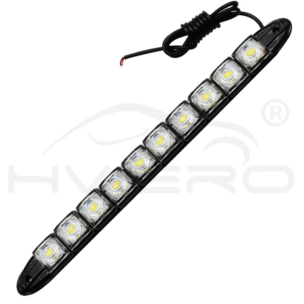 Hviero Car Styling COB DRL Fog Lights Flexible Silicone white Daytime Running Lights Auto Head Lamp Waterproof 10w Bright Led Fog Light car styling