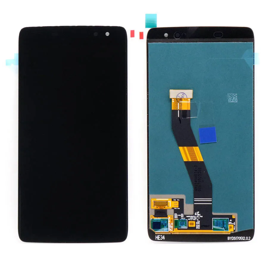 Для Blackberry Dtek60 lcd дисплей кодирующий преобразователь сенсорного экрана в сборе для BlackBerry Dtek60 lcd DTEK 60 замена экрана - Цвет: Black No Frame