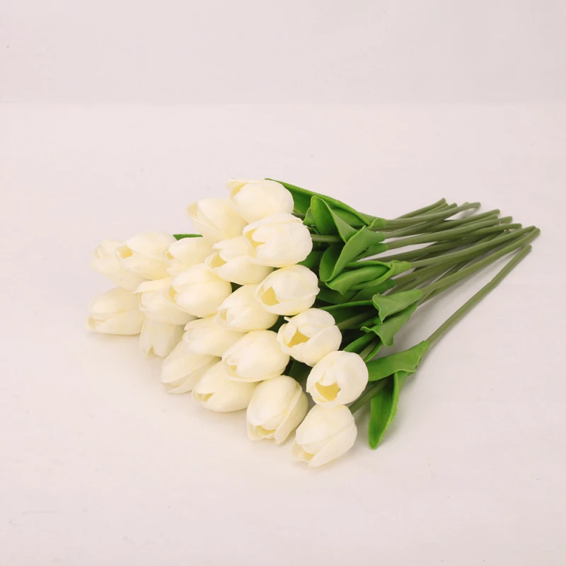 10 шт./лот искусственные цветы букет красоты пластиковые тюльпаны вечерние