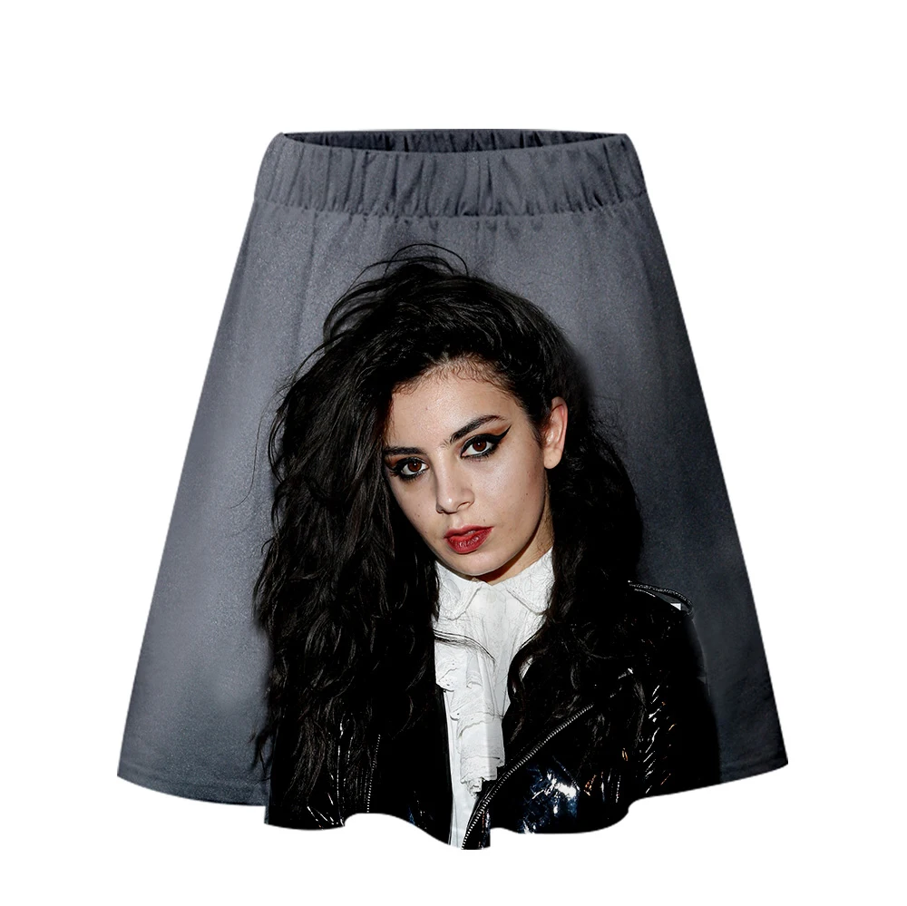 Charli XCX юбка Harajuku Повседневная стиль Harajuku поп юбки новые сексуальные Kpop Женские повседневные горячие продажи модные юбки