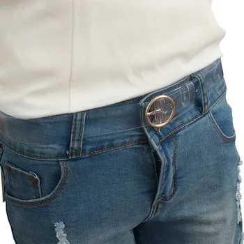 

Fashion Women Belt Wide Clear Heart Shape Metal Buckle Belt Simple Body Wide Waist Belt pasek damski ceinture femme riem #L