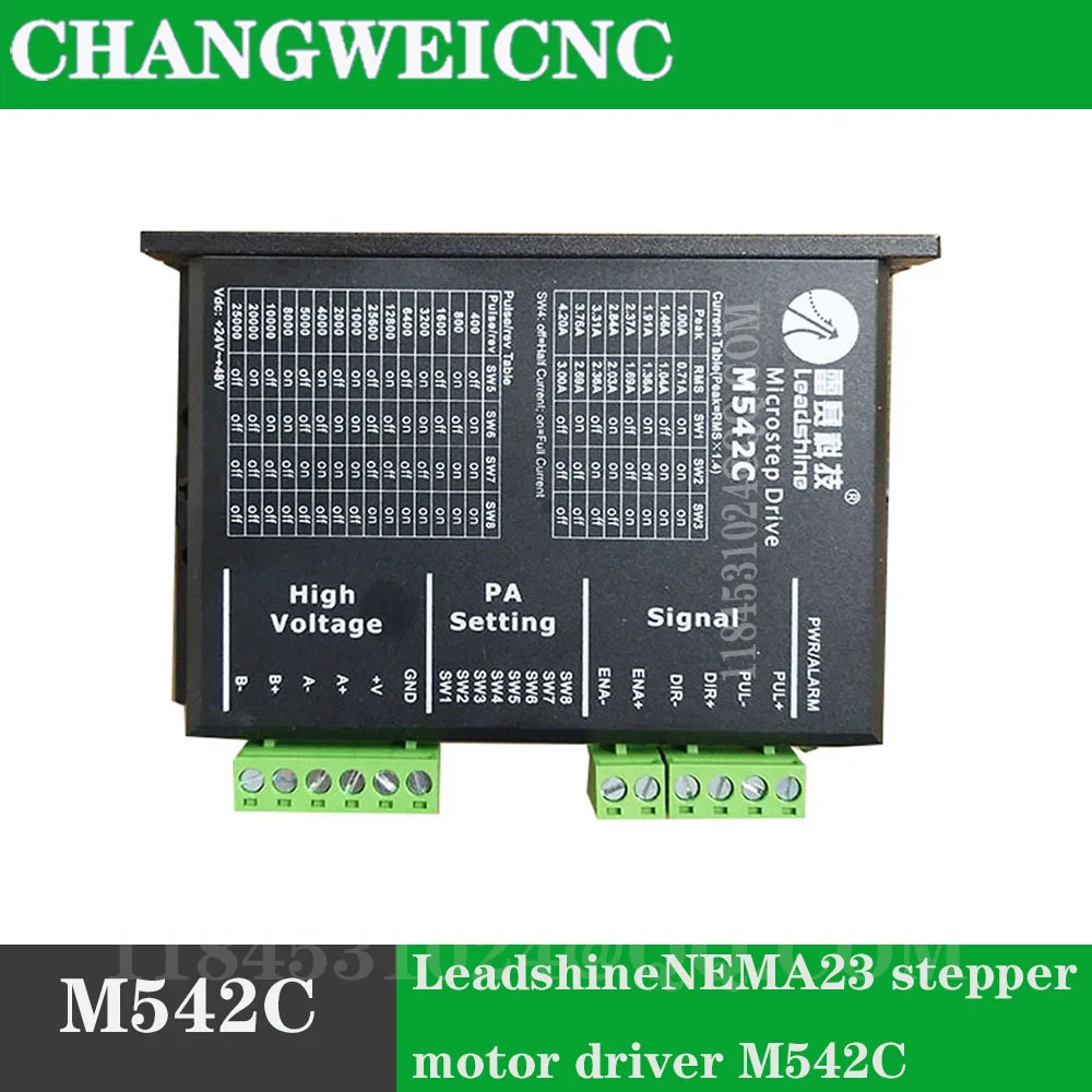 Leadshine M542C 스테퍼 모터 드라이버, 조각기 하이브리드 서보 모터 드라이버 및 CNC 기계 서보 모터 드라이버