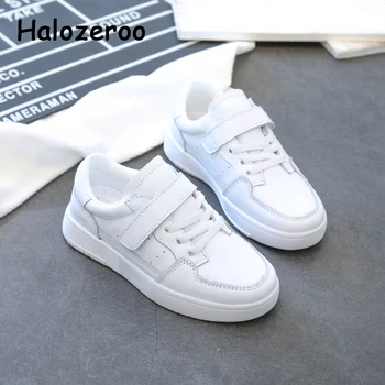 

Spring Kids Sport Sneakers Boys White Genuine Leather Shoes Children Chunky Sneakers Baby Girls Brand Casual Sneakers Trainers