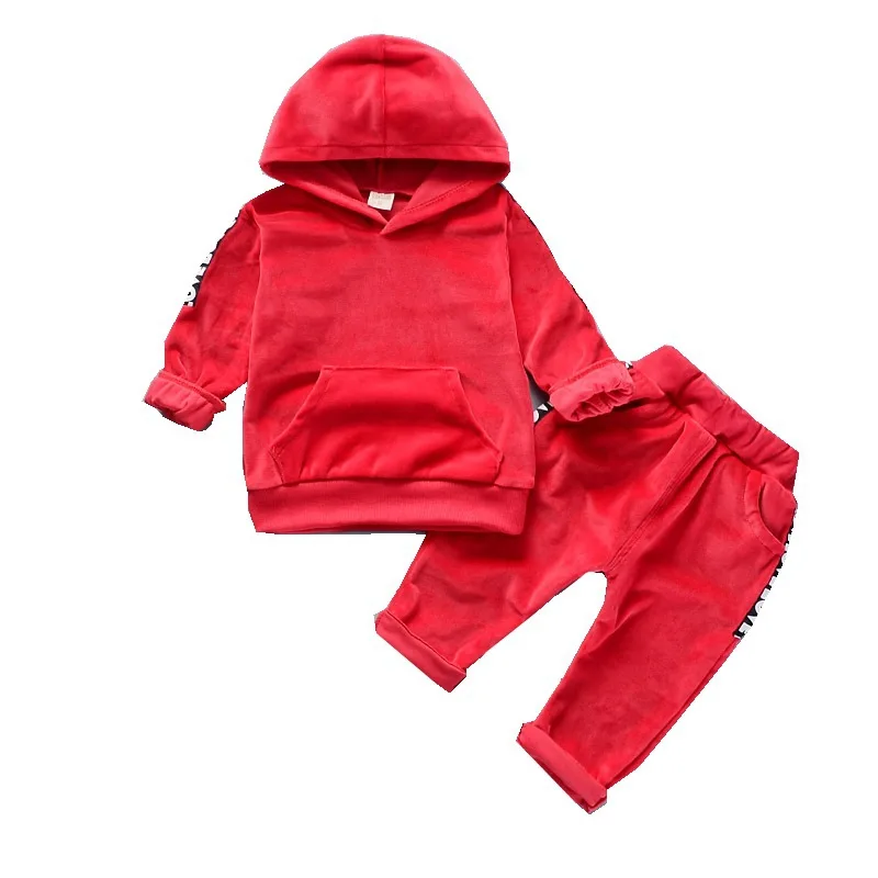 

New Autumn Baby Fashion Clothes Children Boys Hoodie Girls Pants 2pcs/set Spring Kids Toddler Clothing Infant Casual Tracksuit