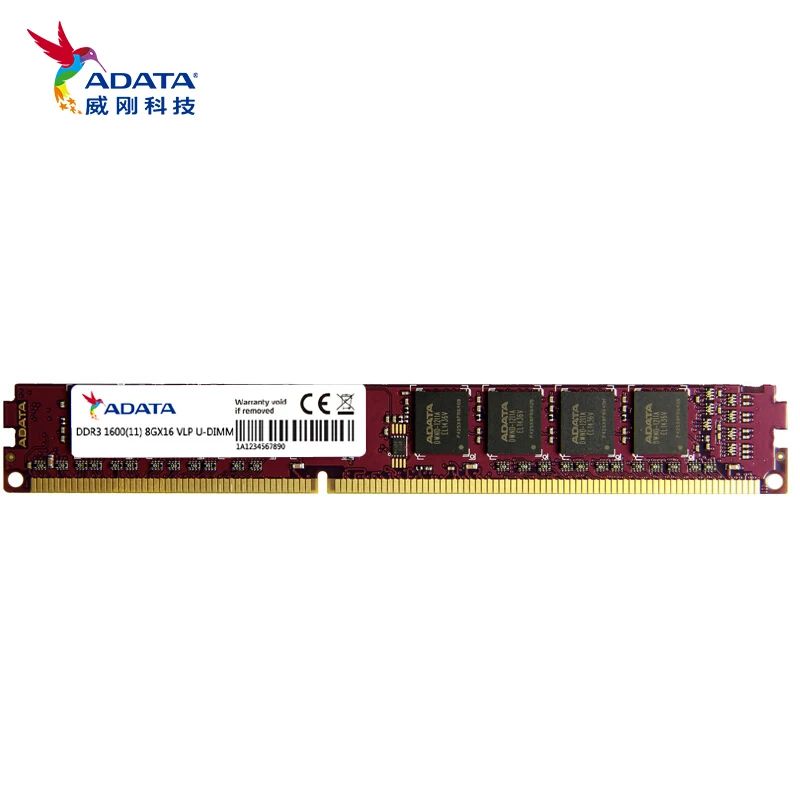 AData RAM DDR3 4 ГБ 8 1600 МГц память для настольного компьютера 240pin SD ОЗУ 1 5 в продажа Гб