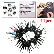 41pcs Terminal Removal Kit Car Electrical Wiring Crimp Connector Pin Extractor Puller Terminal Auto Terminal Repair Hand Tools