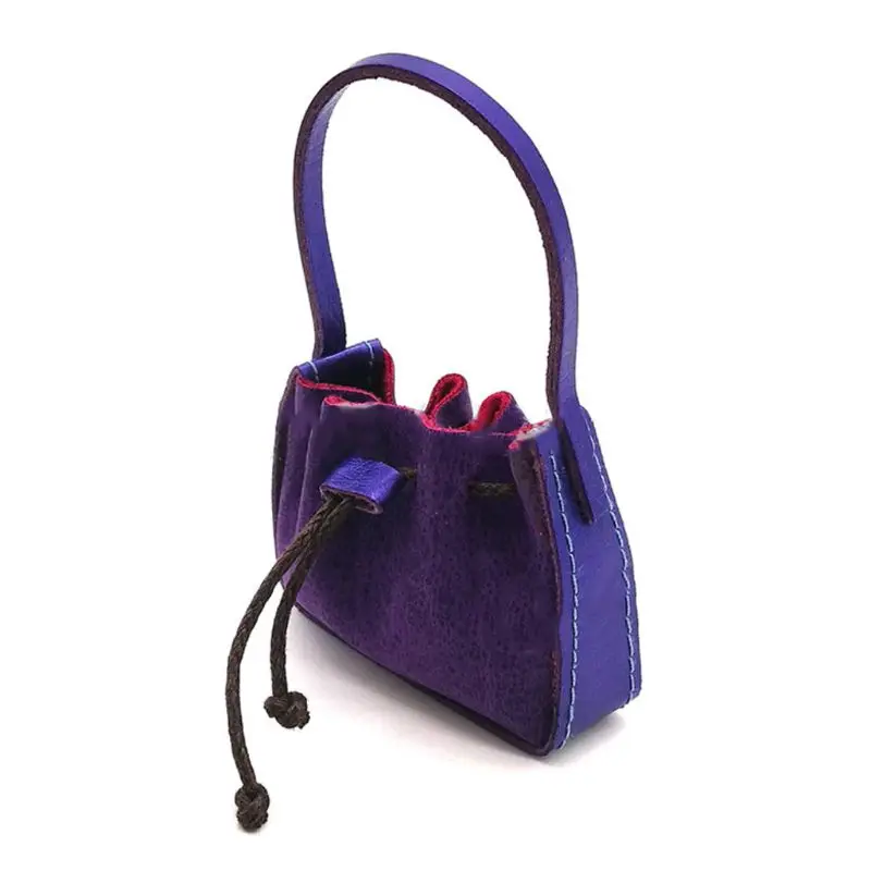 1 6 DIY Dollhouse Leather Small Satchel Bag Simulation Mini Handbag Miniature Decoration Accessory Kids Toy 1 1 6 DIY Dollhouse Leather Small Satchel Bag Simulation Mini Handbag Miniature Decoration Accessory Kids Toy 2