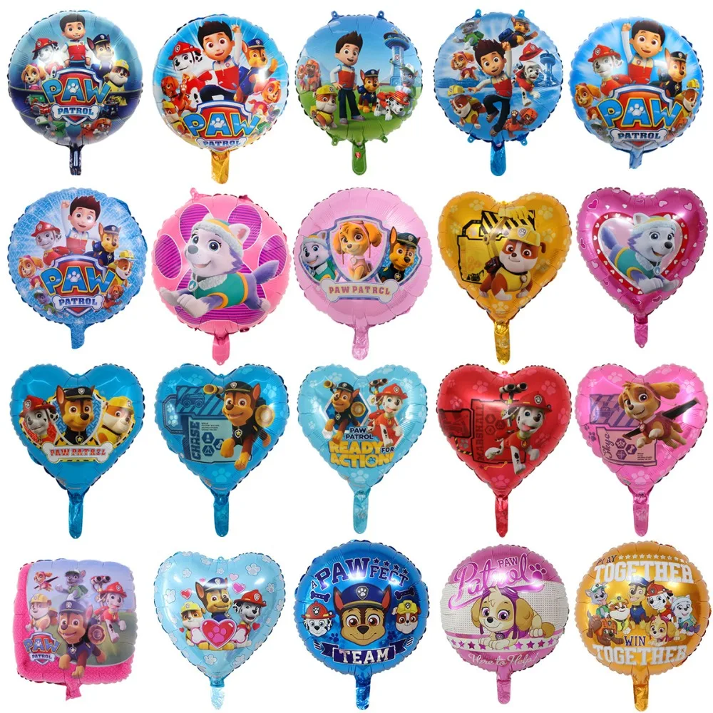 Paw Patrol/украшение на день рождения, фигурки, игрушки Paw Patrol, воздушные шары, вечерние игрушки, детские игрушки для девочек, Чейз, Marshall, баллон