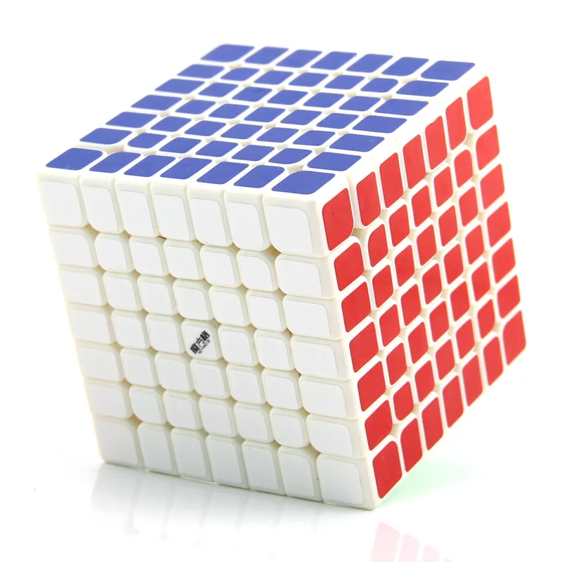White QiYi Wuji 7x7x7 волшебный куб MoFangGe XMD 7x7 Cubo Magico Профессиональный скоростной нео куб головоломка Kostka антистрессовые Игрушки для мальчиков - Цвет: White