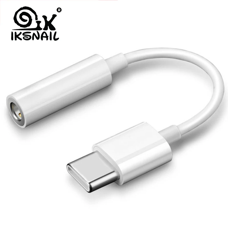 IKSNAIL usb type-C до 3,5 мм разъем для наушников AUX аудио кабель адаптер для samsung Oneplus Nokia Xiaomi huawei type C смартфонов