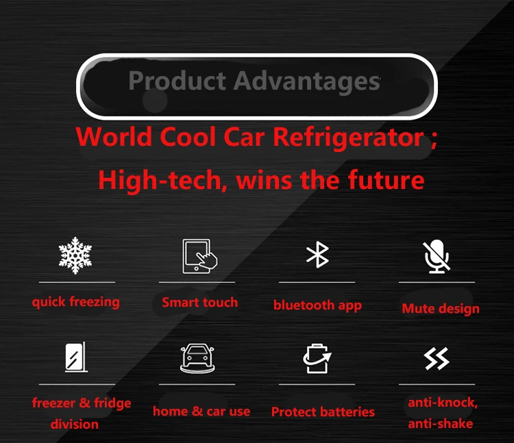 car refrigerator 40L Alpicool Auto Car Refrigerator 12V Compressor Portable Freezer Cooler Fridge Quick Refrigeration Home Outdoor Picnic Cool camping fridge freezer