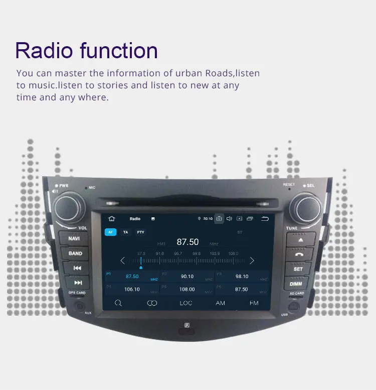 Clearance TOPBSNA IPS Android 9.0 Car DVD Player For Toyota RAV4 Rav 4 2007-2011 GPS Navi Stereo 2 Din Car Radio Octa cores 4G+64G Auto SD 4