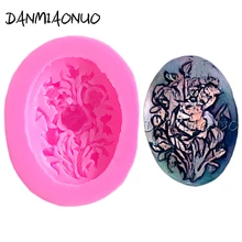 A0802015 Rose Flower Soap Mould Cake Decorating Tools Silicone Rubber Foremki Silikonowe Piorko Pastel Pisos Icing Piping