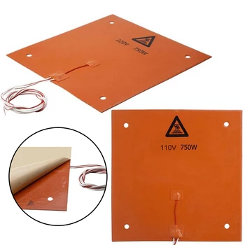 

Silicone Heating Pad 310x310mm 110/220V 750W For Creality CR10 Printer Heating Pad Silicone Heater Tools Space Heaters