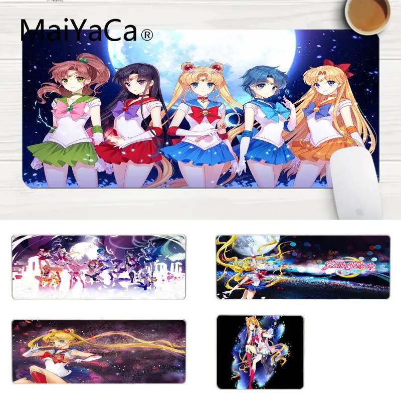 

MaiYaCa Non Slip PC Cartoon Sailor Moon Comfort Mouse Mat Gaming Mousepad Laptop Gaming Lockedge Mice Mousepad