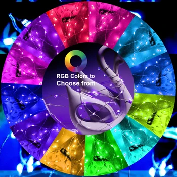 

2M200LED USB RGB Changing String Light Bluetooth App Controlled Fairy Garland Remote Xmas Bedroom Patio Party Wedding Home Decor