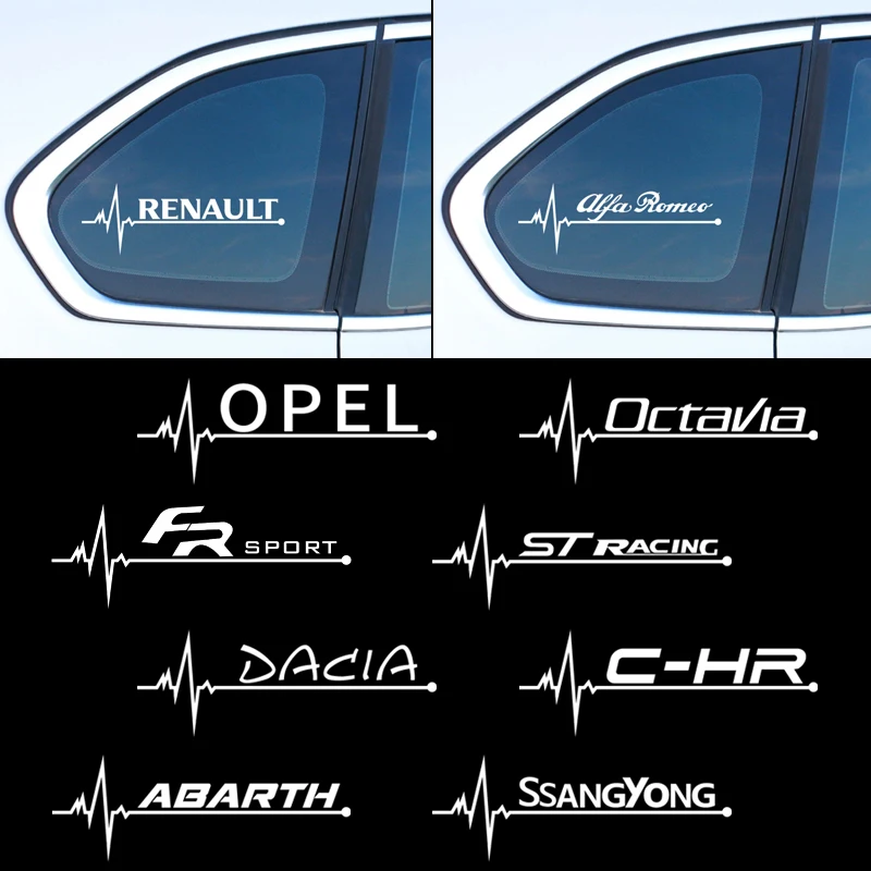 1 шт. Автомобильная наклейка украшение для окон и дверей renault opel alfa romeo Toyota C HR Ford fiat