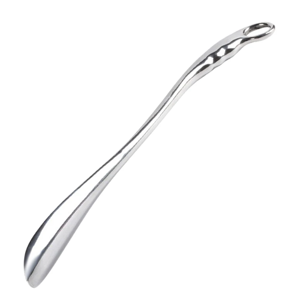 Long Metal Shoe Horn Alloy Solid For Shoes Boots All Size Feet With Loop Handle 52x4.5cm Long Metal Shoe Horn Alloy Solid For Shoes Boots All Size Feet With Loop Handle 52x4.5cm