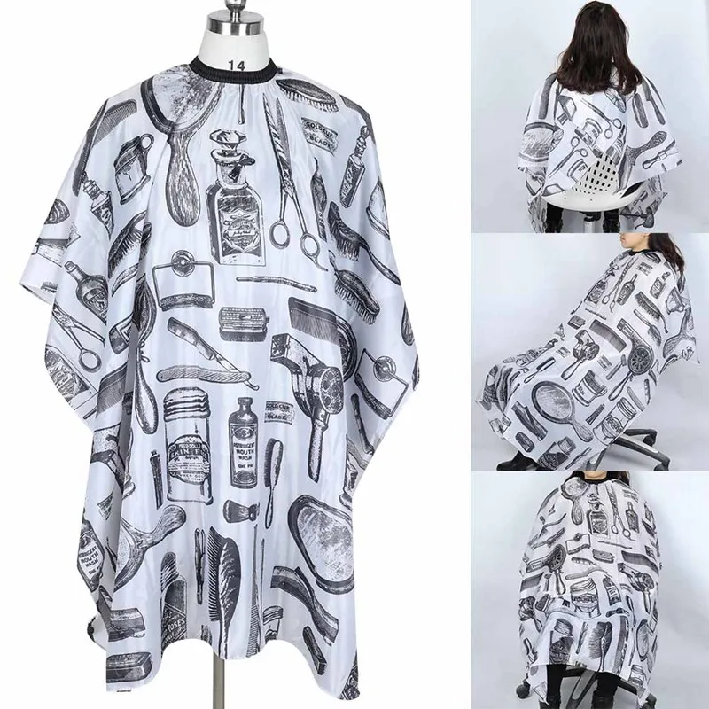 

146*120cm Cutting Hair Waterproof Snap Cloth Salon Barber Cape Hairdressing Hairdresser Apron Haircut Capes