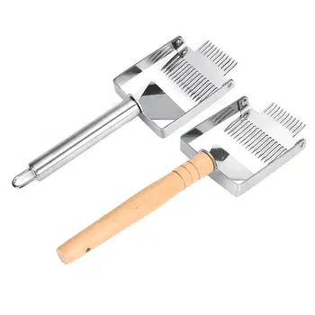 

2-in-1 Honey Scraper Uncapping Fork Honey Shovel Stainless Steel Scraper for Beekeeper Apiary Farm Beekeeping Equipment Tools