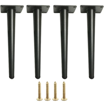 

4Pcs/Set Furniture Table Legs Metal Tapered Sofa Cupboard Cabinet Furniture Leg Feet 30CM Stool Chair Leg Feet
