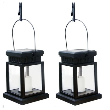 

(2 Packs)Warm White Flameless Candles for Outdoor Lanterns of Solar Lanterns Hanging Outdoor Decoration LED Courtyard