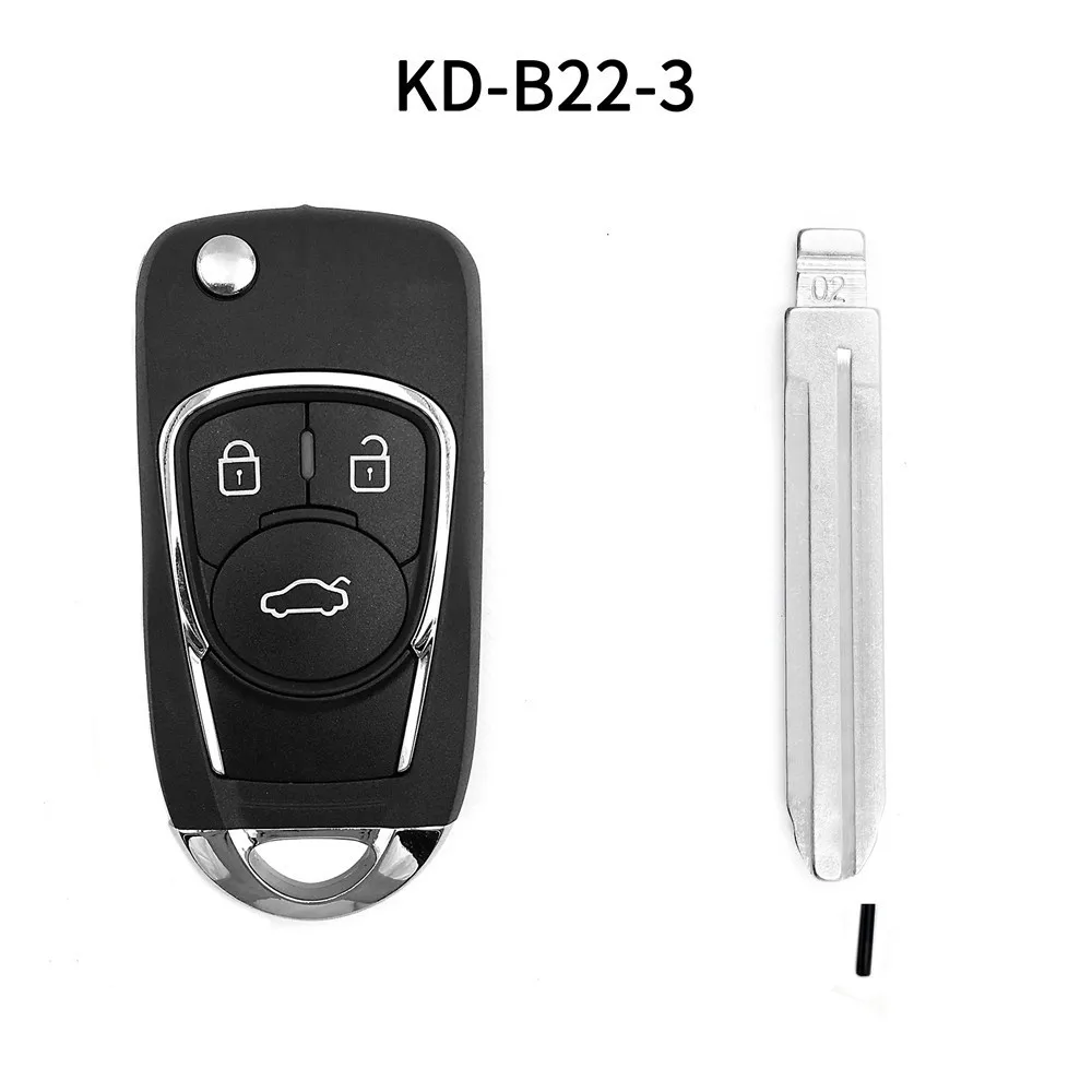 5pcs/lot KEYDIY B22-3 universal Remote Control key for KD900 URG200 KD-X2/KD MINI Generater with 02# blade |