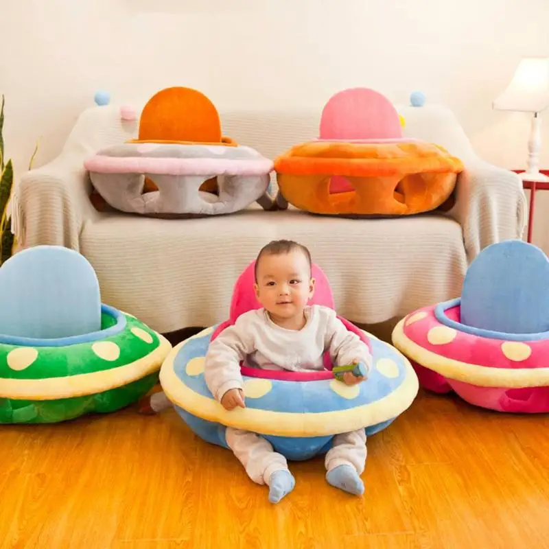 

Cute Outer Space Baby Sofa Cover Skin Learning To Sit Chair Case Skin for Infant Feeding Sofa Washable Baby Seat Cover No Cotton