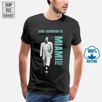 

Officially Licensed Miami Vice Don Johnson Is Crockett 3Xl 4Xl 5Xl Men'S T Shirt Hot New 2018 Summer Fashion T Shirts 031318